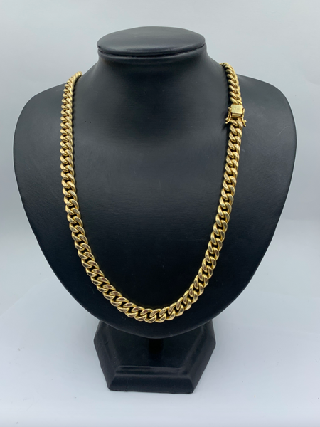 28 Inch 10K Gold Cuban Link Mens' Chain