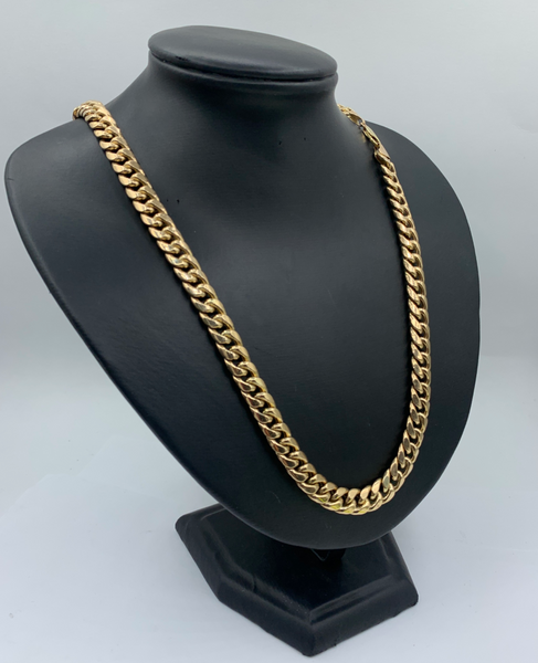 30 Inch 10K Gold Cuban Link Mens' Chain