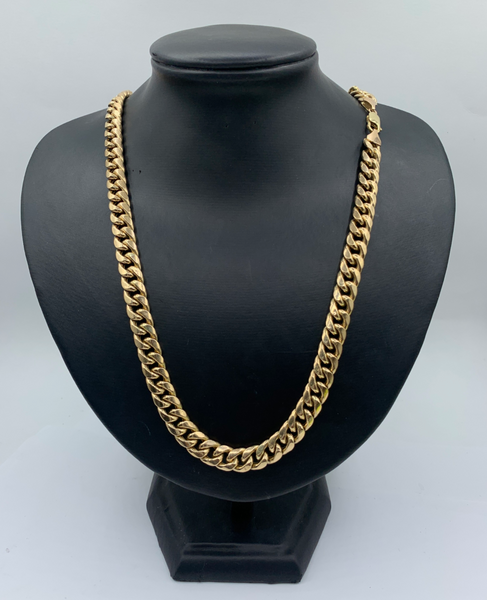 30 Inch 10K Gold Cuban Link Mens' Chain