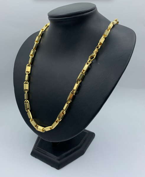 26 Inch 10K Gold Shackle Big Link Chain