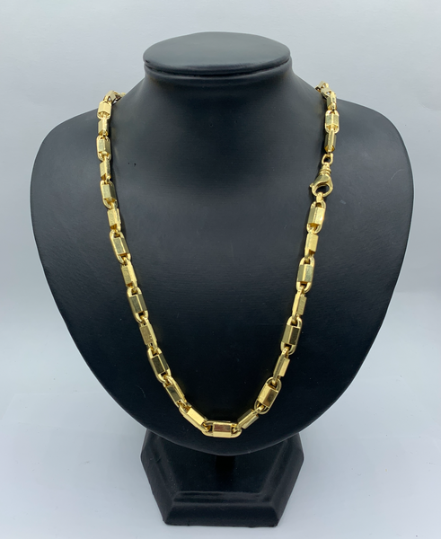 26 Inch 10K Gold Shackle Big Link Chain