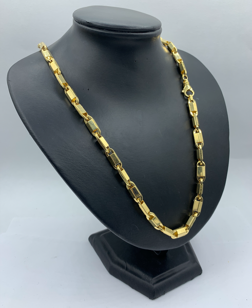 26 Inch 10K Gold Shackle Big Link Chain