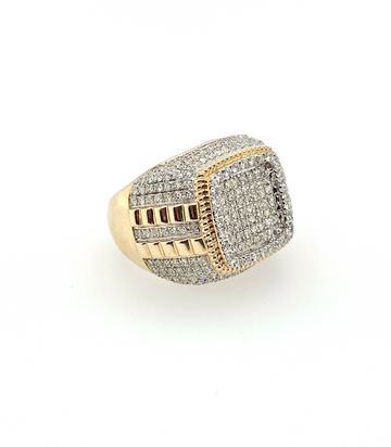 1.75 Carat Diamond Rowdy Big Boy 10K Gold Mens Ring