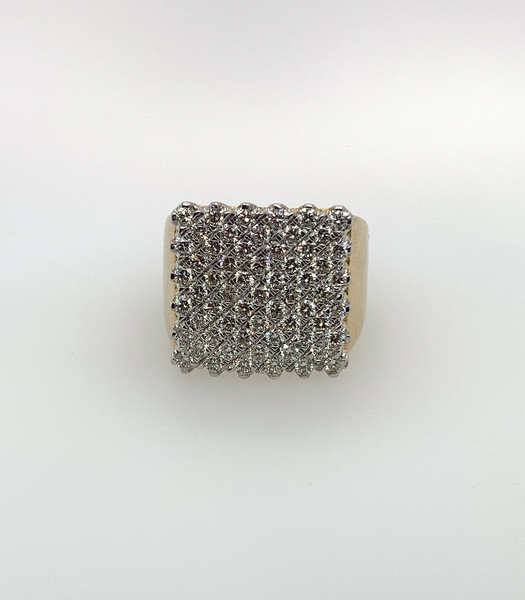 3.00 Carat Diamond Dash Big Boy 10K Gold Mens Ring