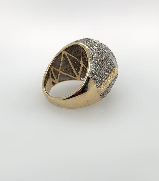 3.25 Carat Diamond Roan Big Boy 10K Gold Mens Ring