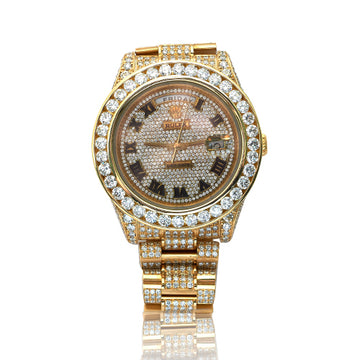 18KY PREOWNED ROLEX 41mm WITH 20.50 CTS
