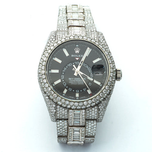 SS  PREOWNED   ROLEX 42mm - SKYDWELLER