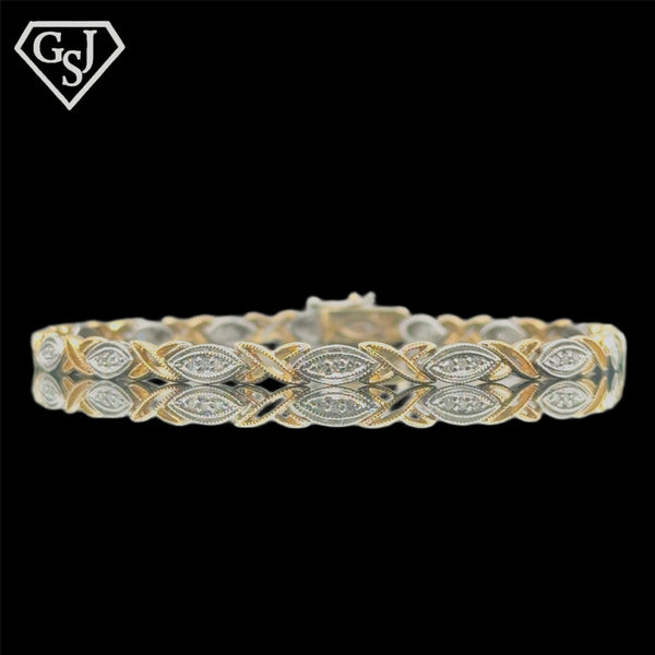14K Gold Diamond Bracelet