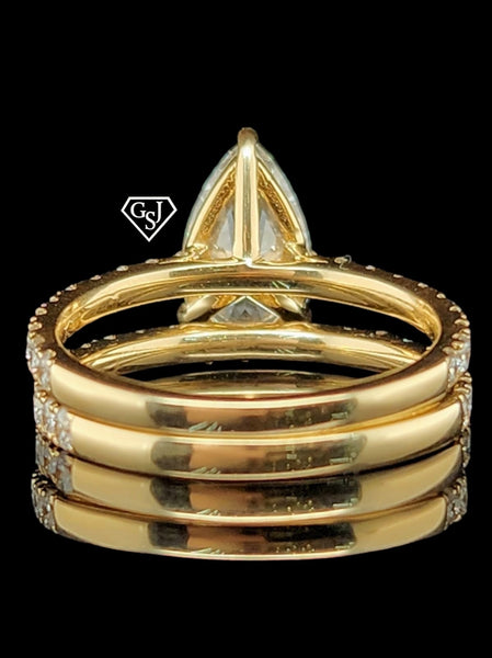 14K Gold wedding set