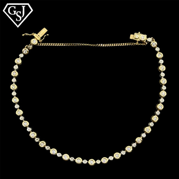 14K Gold Diamond Bracelet