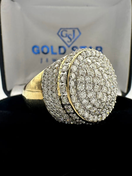 10K YG 3ct TDW Men ring