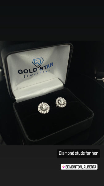 14kt White Gold 1.70carat tdw Diamond Studs