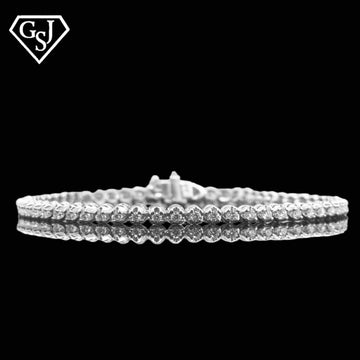 18K White Gold Diamond Bracelet