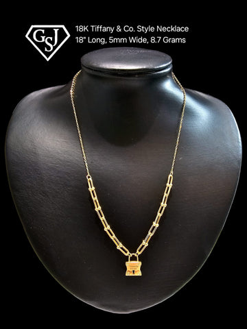 18K Tiffany & Co. Style Necklace