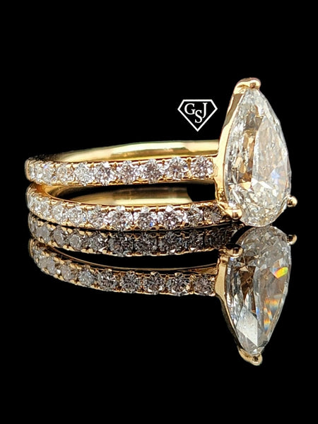 14K Gold wedding set