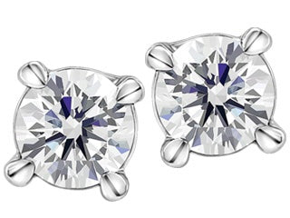 14kt White Gold Genuine Canadian Diamond Studs 0.35 Carat Tdw