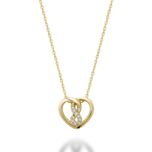 Gorgeous heart charm necklace