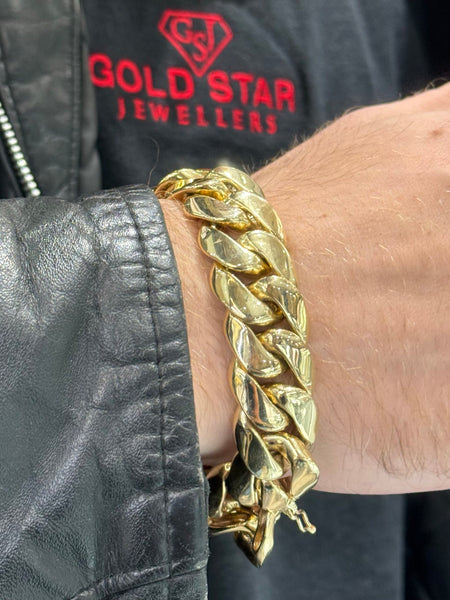10K Solid Cuban Bracelet