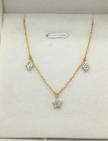 Gorgeous star and diamond pendant necklace
