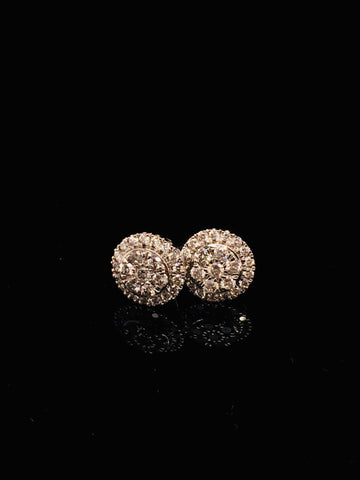 Large honeycomb Diamond ring and earring set