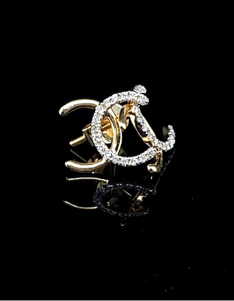 Ch-12E 14K Yellow Gold Designer Earrings