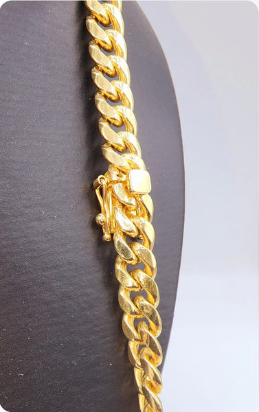 10kt Gold Miami Cuban Link Chain