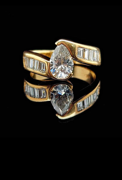 14k gold engagement ring 1.95ct tdw