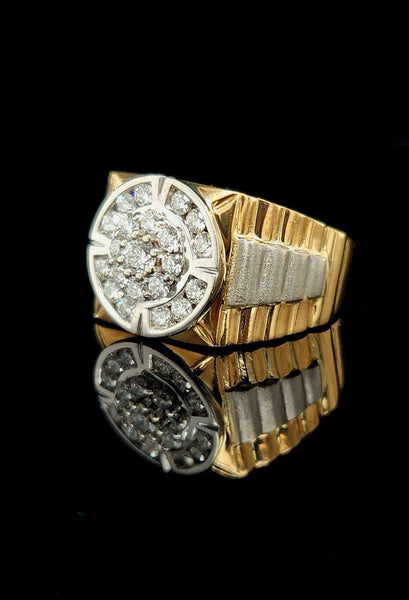 1 carat men’s rolex ring set in 10kt gold