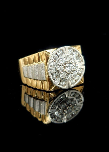 1 carat men’s rolex ring set in 10kt gold