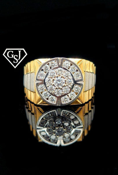 1 carat men’s rolex ring set in 10kt gold