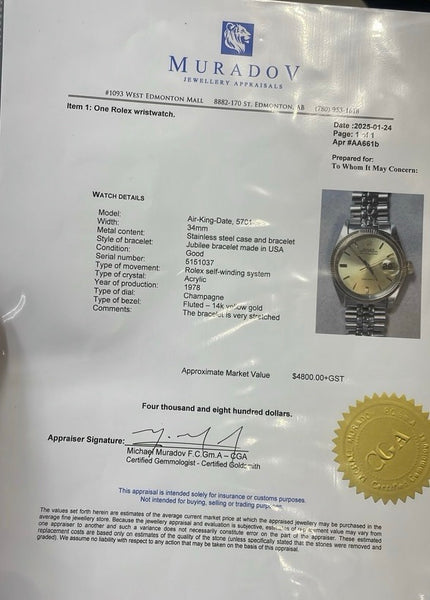 Rolex Wristwatch