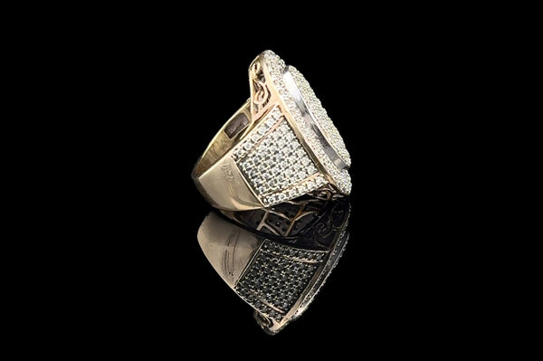 10K Yellow Gold Diamond Melee Ring