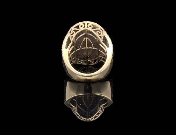 10K Yellow Gold Diamond Melee Ring