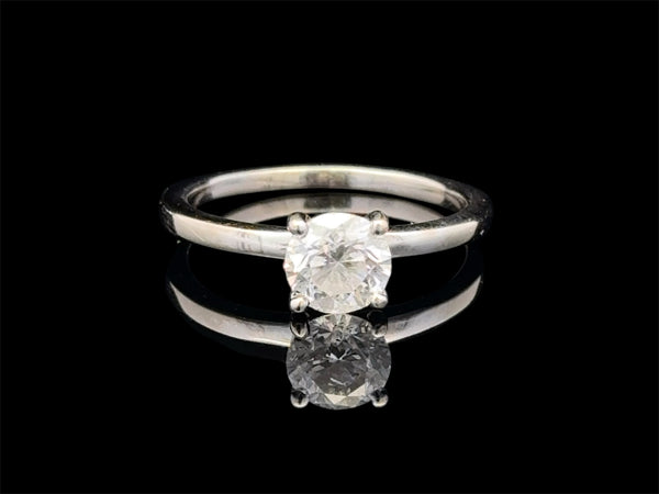 Lady’s 14KT White Gold 4-prong Solitaire Engagement Ring