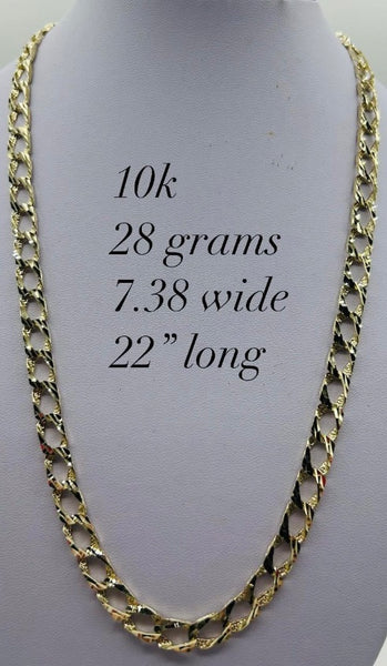 Diamond cut chain 22”