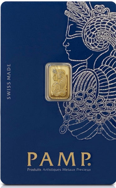 1 g Gold Pamp Suisse Bar 9999