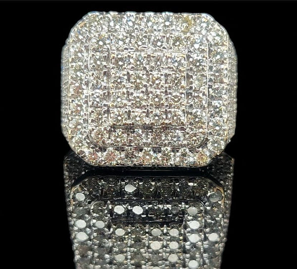 Beautiful mens diamond cluster ring
