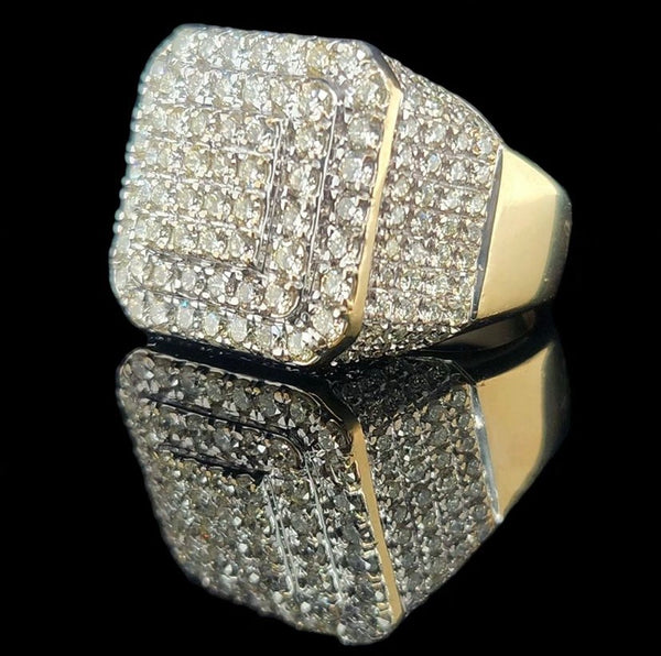 Beautiful mens diamond cluster ring