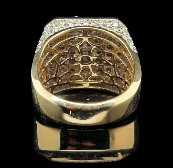 Beautiful mens diamond cluster ring