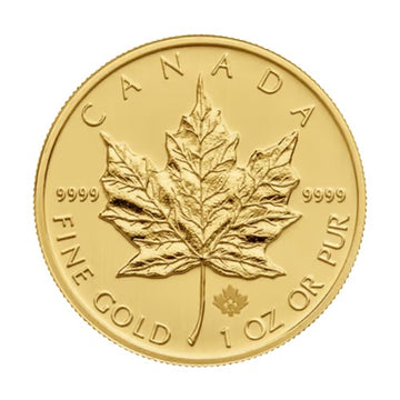 One Oz Gold Maple Leaf 9999