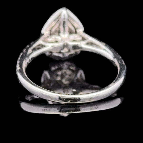 Ladies 14KT White Gold and Princess Diamond Engagement Ring