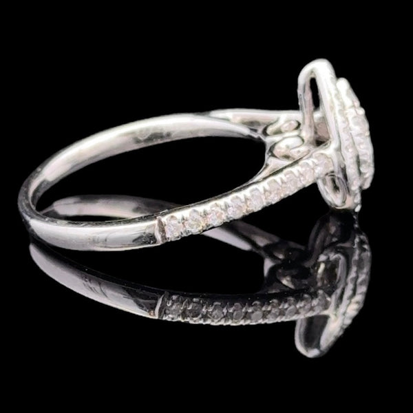 Ladies 14KT White Gold and Princess Diamond Engagement Ring