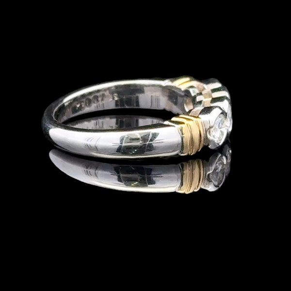 14KT Yellow & White Gold Diamond Ring
