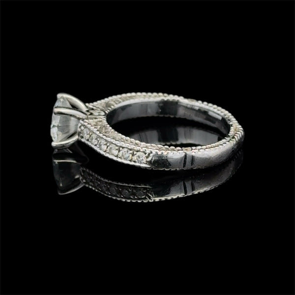 18KT White Gold Ladies Designer Verragio Engagement Ring