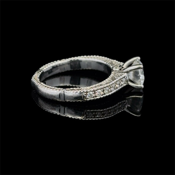 18KT White Gold Ladies Designer Verragio Engagement Ring