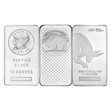 10 oz Pure Assorted Silver Bar