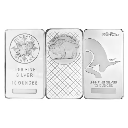 10 oz Pure Assorted Silver Bar
