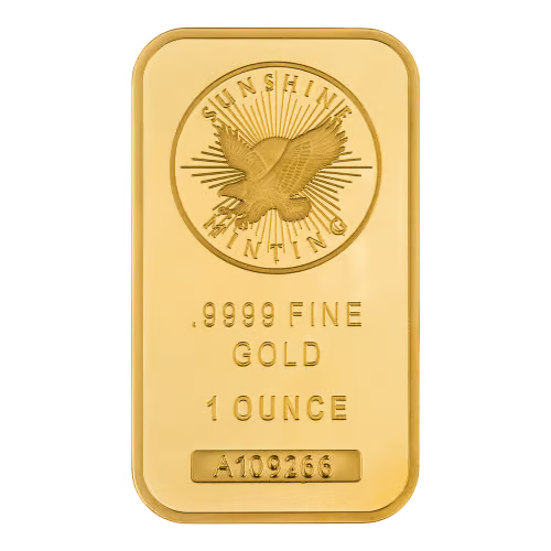 1 oz Gold Bar | Sunshine Minting