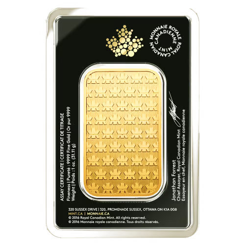 1 oz Gold Bar | Royal Canadian Mint