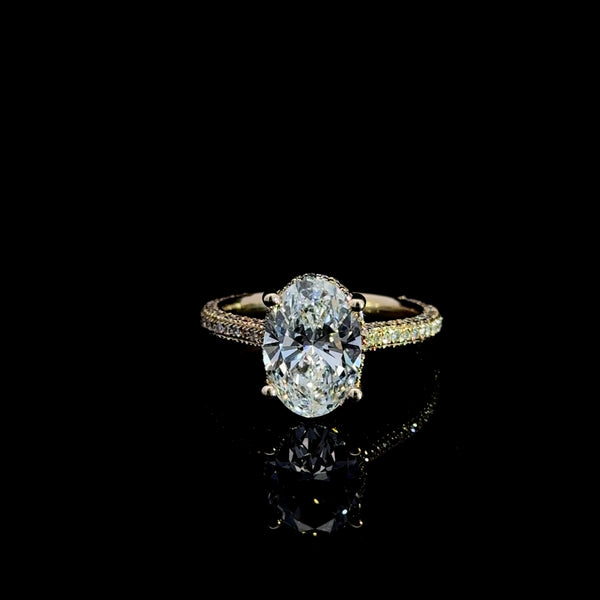 3 carat oval diamond engagement ring